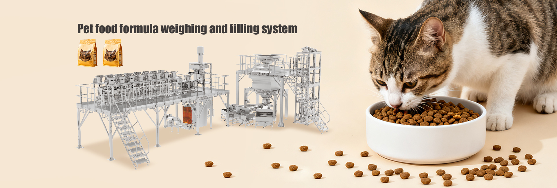 Máquina de embalagem de alimentos para animais