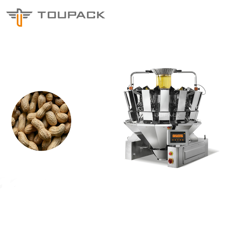 Levante-se a máquina de empacotamento de peso vertical das porcas de caju do amendoim da máquina de embalagem 2.5kg do malote