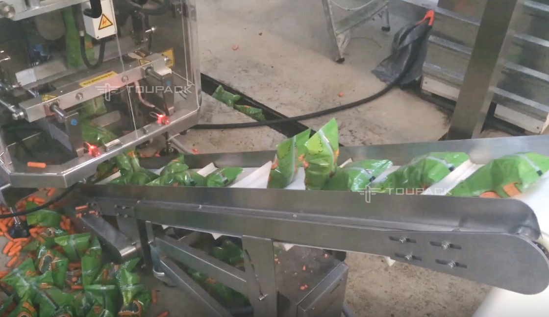 SS316 que pesa a cenoura de bebê vertical do agrião 500g da alface da máquina de enchimento que pesa a embalagem detectando a máquina
