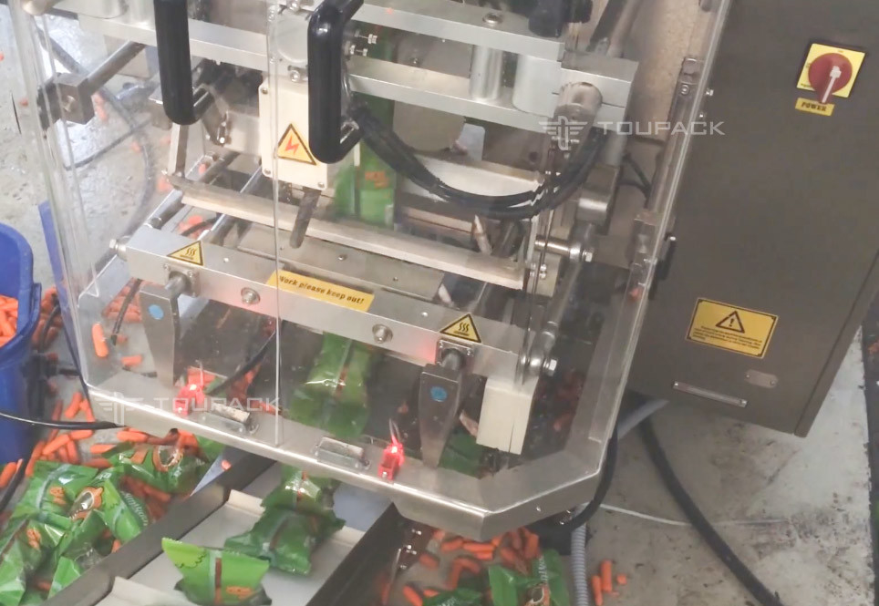 SS316 que pesa a cenoura de bebê vertical do agrião 500g da alface da máquina de enchimento que pesa a embalagem detectando a máquina