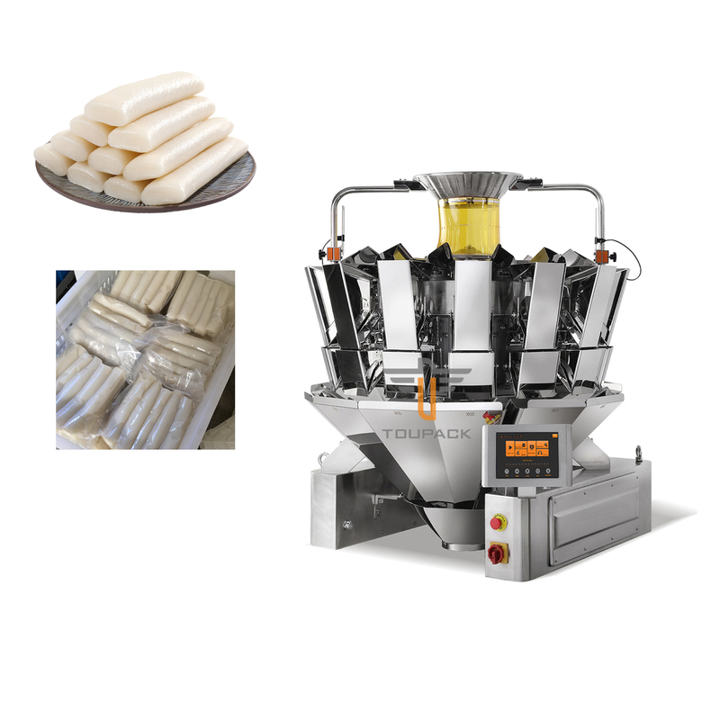 Pacote lateral de peso automático coreano do vácuo do selo do vertical 3 da máquina de enchimento do bolo de arroz