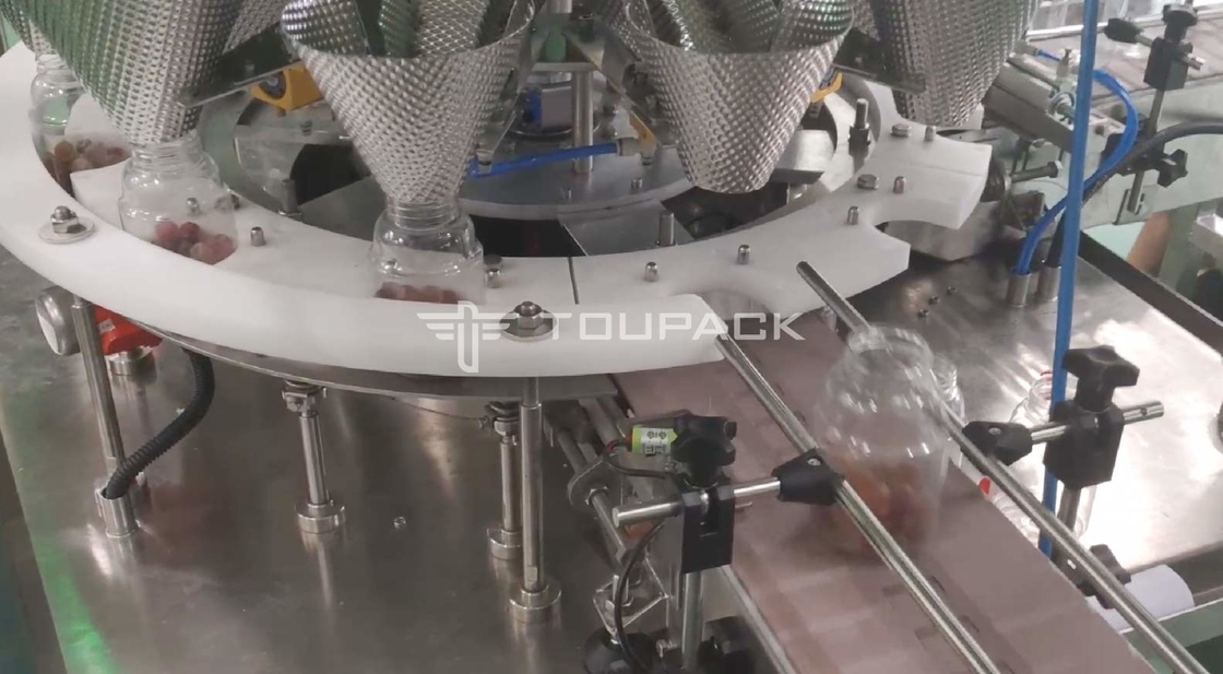 Máquina de empacotamento de enchimento da contagem automática para doces gomosos do urso de Premade Doypack do saco do descanso