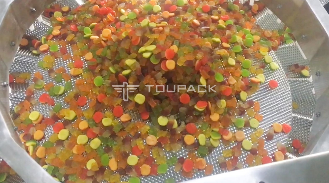 Máquina de empacotamento de enchimento da contagem automática para doces gomosos do urso de Premade Doypack do saco do descanso