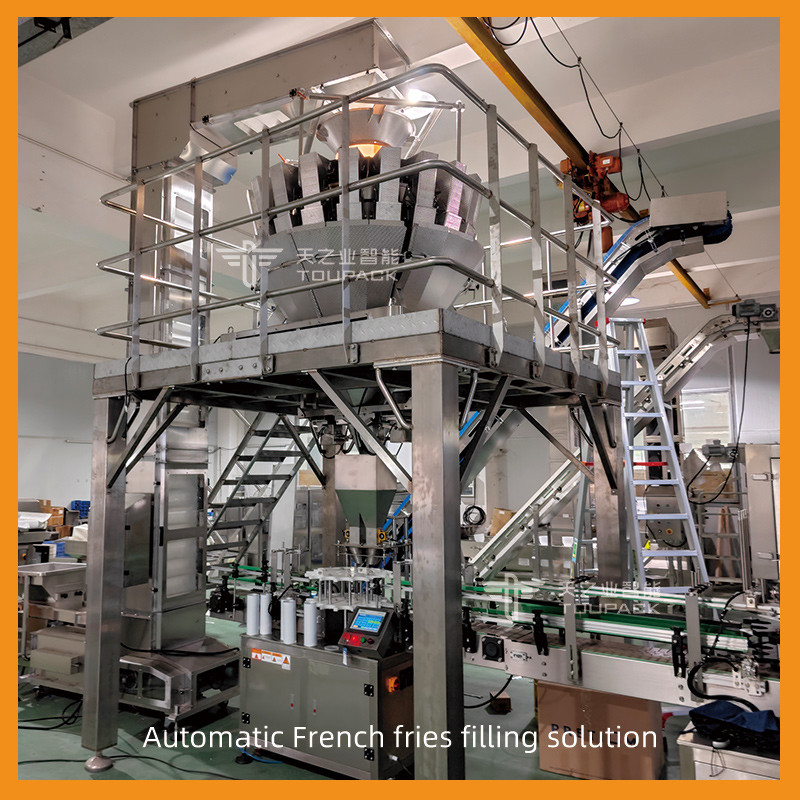 Camarão de alumínio Chips Sealing Food Canning Machine dos Nachos da batata com o pesador principal de 20 Multihead
