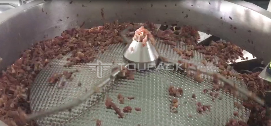14 Pesadora de cabeça de parafuso 2.0KW 410kg carne de porco picada carne fresca pesagem e embalagem máquina