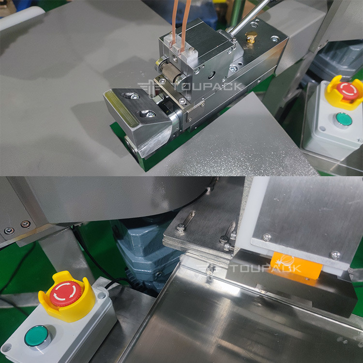 Máquina de embalagem de cenouras de bananas semiautomática para bolsas de pesagem de malha