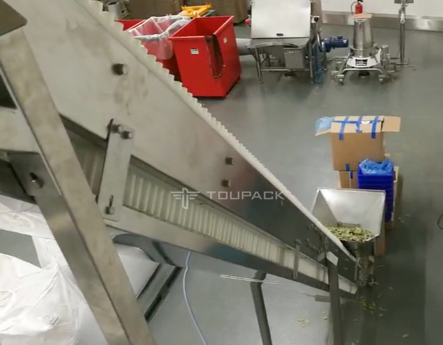 Máquina de embalagem de pesagem vertical totalmente automática para folhas secas de chá folha de baía com 14 pesador multi-cabeça