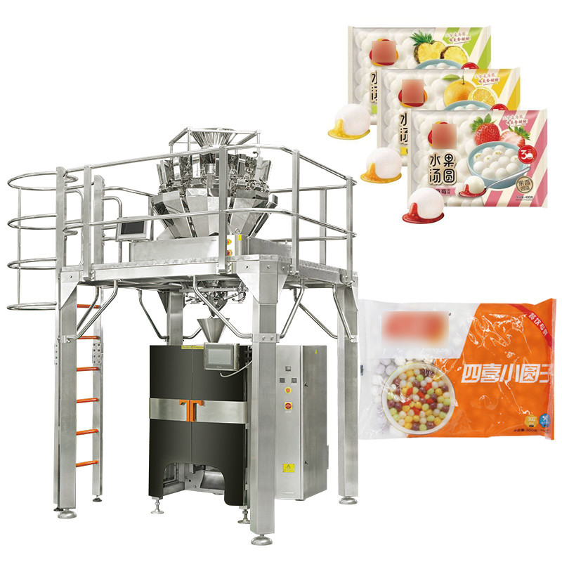 Máquina de embalagem de vegetais e saladas verdes frescas Vffs Máquina de embalagem de bolinhas de carne