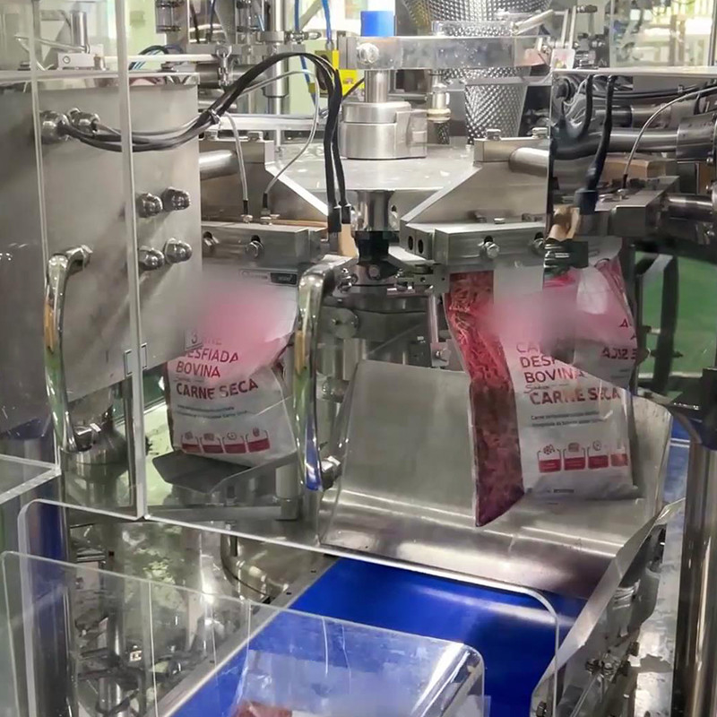 Alimentos para animais de estimação húmidos e alimentos para animais de estimação secos Máquina de embalagem de pesagem multi-cabeça Alimentos para cães e gatos Pesando 120 g 240 g 400 g Máquina de embalagem de saco de 1 kg