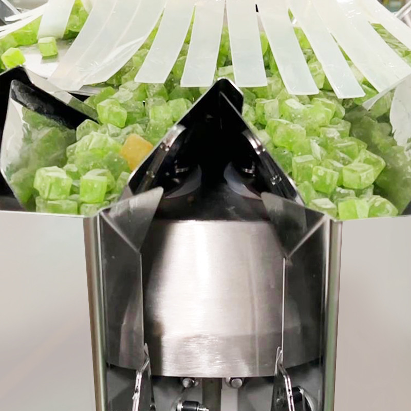 Máquina de embalagem vertical de amendoim de pistache de alta eficiência Acionada por PLC para vedação, embalagem, rotulagem, embalagem de bolsas de enchimento