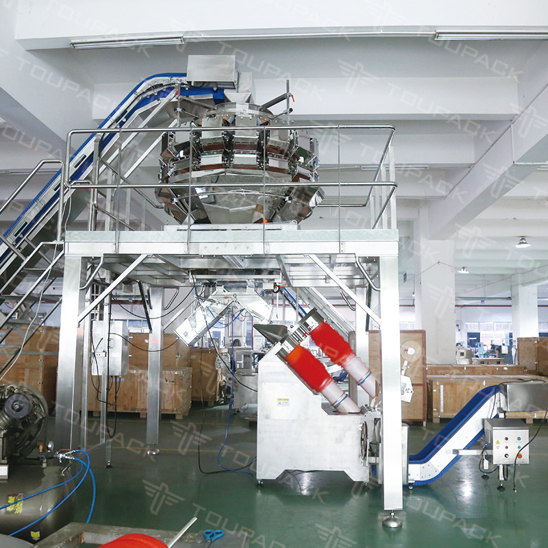 Máquina de embalagem de sacos de malha de cebola Máquina de corte de sacos de malha de frutas e legumes Máquina de embalagem de malha