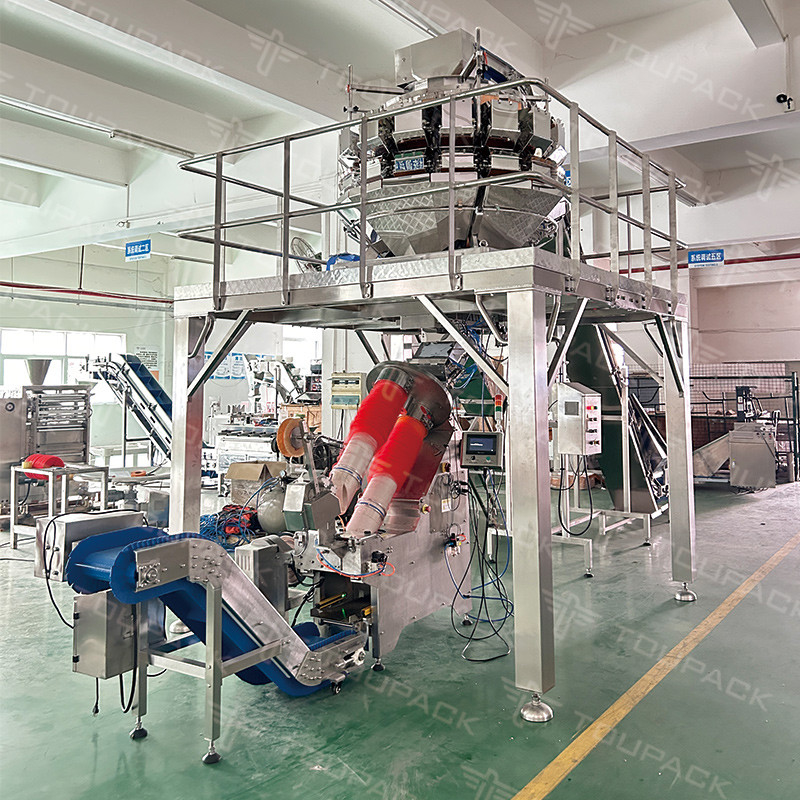 Máquina de embalagem de sacos de malha de cebola Máquina de corte de sacos de malha de frutas e legumes Máquina de embalagem de malha