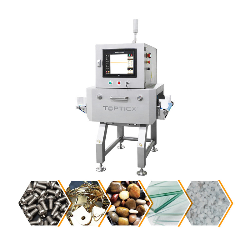 Detector de raios X para produtos de latas de metal com rejeitores