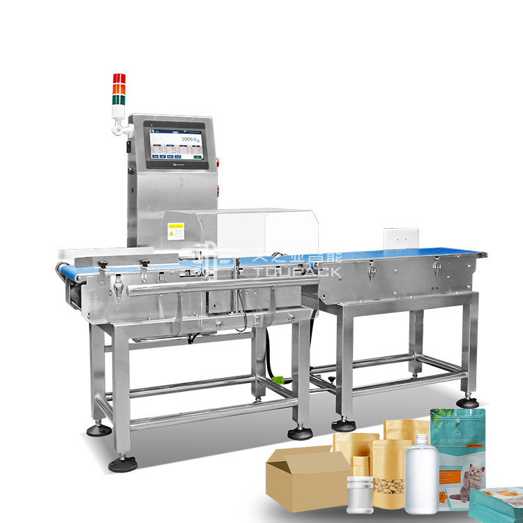 Pesadores de verificação de alta precisão personalizados para diversos sacos / frascos / garrafas de embalagem de produtos alimentares e de saúde