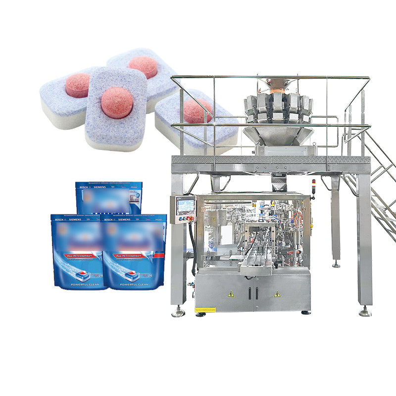 PVA Filme Lavanderia Máquina de embalagem de cápsulas Lavadora de pratos Máquina de embalagem de cápsulas Detergente Cápsulas de embalagem de caixas completas Linha de produção