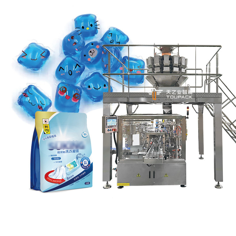 Máquina de lavagem de pratos automática de alta velocidade comprimidos de detergente cápsulas de bolsa de embalagem máquina de lavagem de pratos pó de gel cápsulas de saco de embalagem