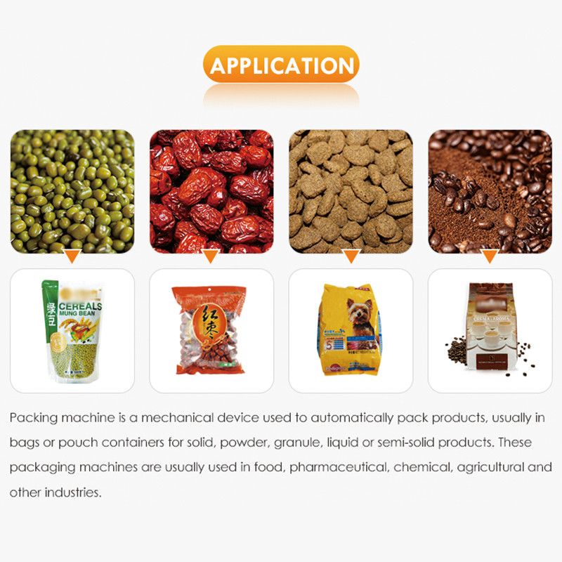 Máquina de Embalagem Doypack para Enchimento, Selagem e Embalagem Automática de Bolsas Stand Up Pré-Fabricadas, Máquina de Embalagem para Nozes e Frutas Secas