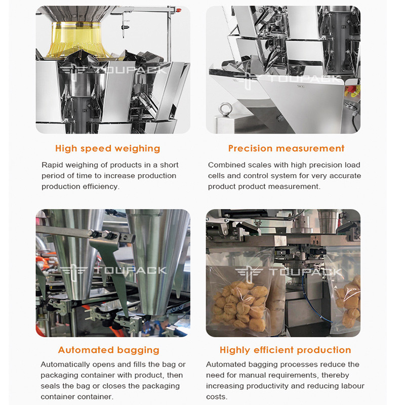 Máquina de Embalagem Doypack para Enchimento, Selagem e Embalagem Automática de Bolsas Stand Up Pré-Fabricadas, Máquina de Embalagem para Nozes e Frutas Secas