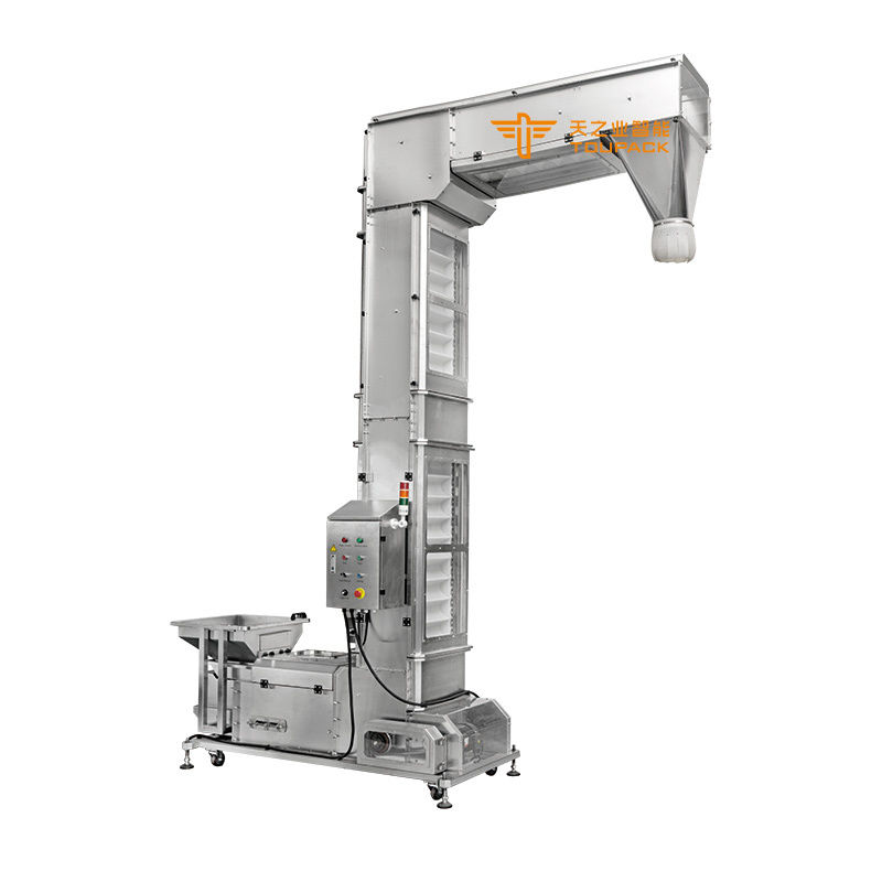 Elevador de elevação vertical de alta capacidade para alimentos, transportadores de baldes de tipo Z para açúcar/granos