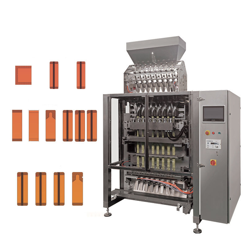 Máquina de Embalagem e Enchimento de Ketchup Vffs Totalmente Automática Multi-Trilho Vertical 4 Lados Selagem Saco Máquina de Embalagem de Molho de Tomate