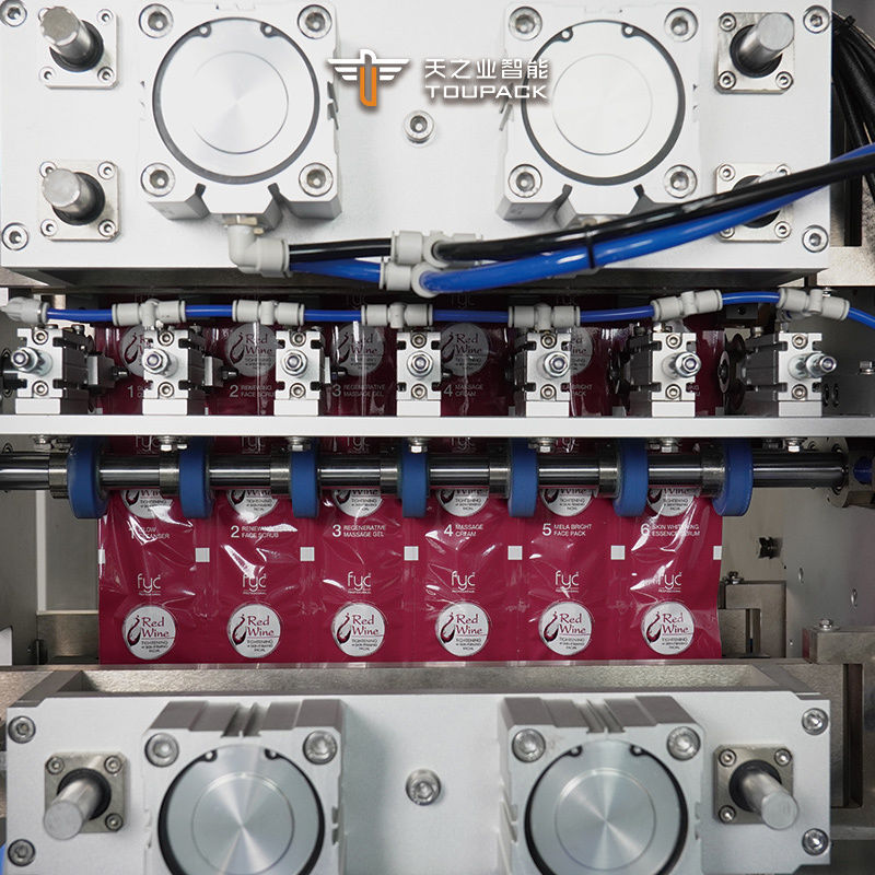 Automático Glicose Gel Bebidas líquido de forma irregular Bastão Saquete Saco Máquina de embalagem Vertical 4 lados Selo Saquete Saco de molho de tomate