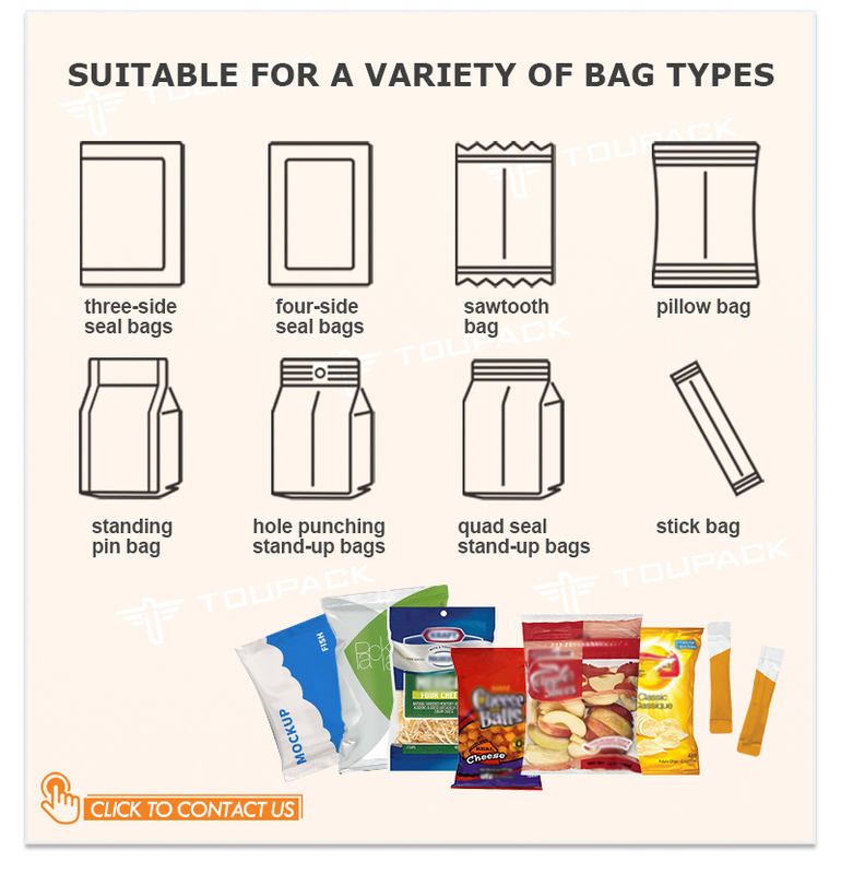 Sistema de pesagem multicabeças para batatas fritas automático Máquina de embalagem de camarão e batata frita Máquina de embalagem de alimentos inflados e granulados