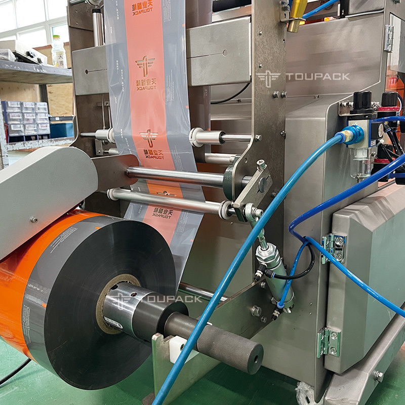 10/14 Hoppers Máquina de embalagem de grânulos para pesadores multi-cabeças Bolsas de plástico Máquina de embalagem de pesadores multi-cabeças verticais