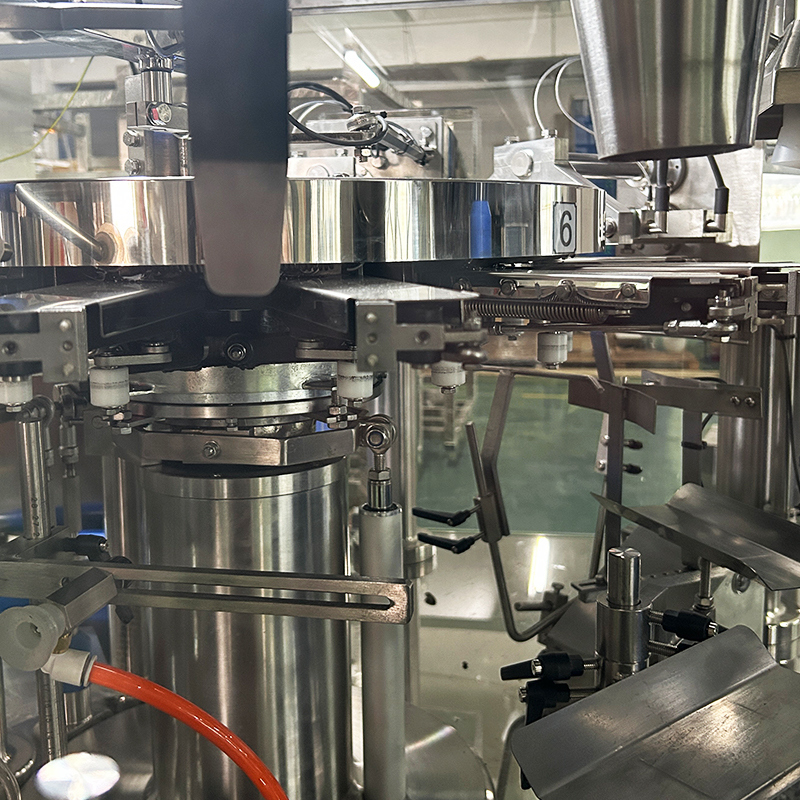 Máquina de Embalagem Ponderadora Multicabeça com Rosca para Materiais Viscosos Automática para Embalagem de Coxas de Frango Congeladas e Nuggets de Frango