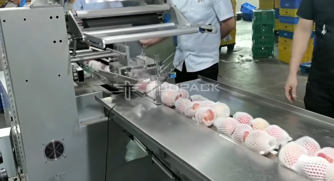 Máquina de Embalagem com Rolo de Travesseiro Balança Combinada de Peso para Pera e Maçã Pesa Combinada de Frutas Máquina de Embalagem de Alta Precisão