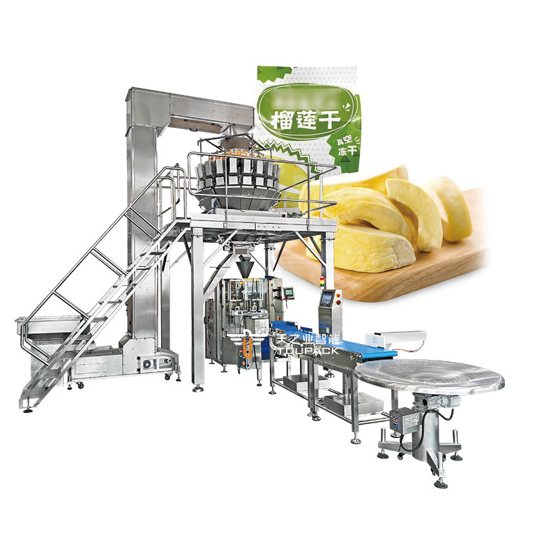Máquina de Embalagem Vertical de Pesagem de Alta Qualidade para Enchimento de Tâmaras Secas, Banana Seca, Fatias de Maçã, Manga Seca, Frutas Secas