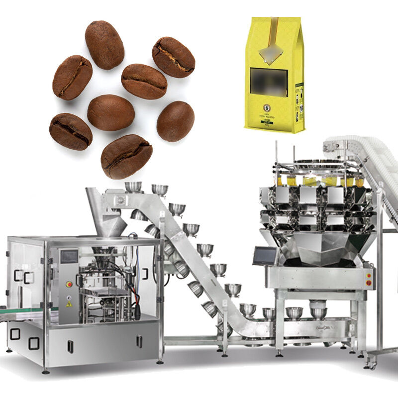 Pesadora de flores multi-cabeça de alta precisão Especiarias totalmente automáticas Máquina de preenchimento de selos de forma vertical (vffs) com pesadora multi-cabeça