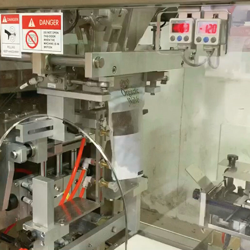 Máquina de embalagem vertical de alta capacidade, saquete de grânulos de lanches, máquina de pesagem e enchimento, máquina automática de enchimento de feijão