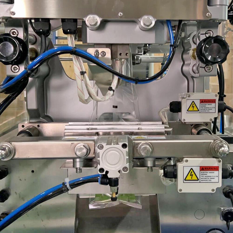 Máquina de Embalagem com Selagem Traseira e Pesadora Multicabeças para Biscoitos e Pães Pequenos Totalmente Automática VFFS Máquina de Embalagem com Nitrogênio