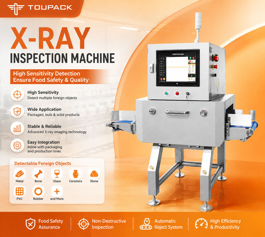 Máquina de Inspeção por Raio-X de Alta Sensibilidade com Inspeção Não Destrutiva e 40-100kV Ajustável para Segurança Alimentar
