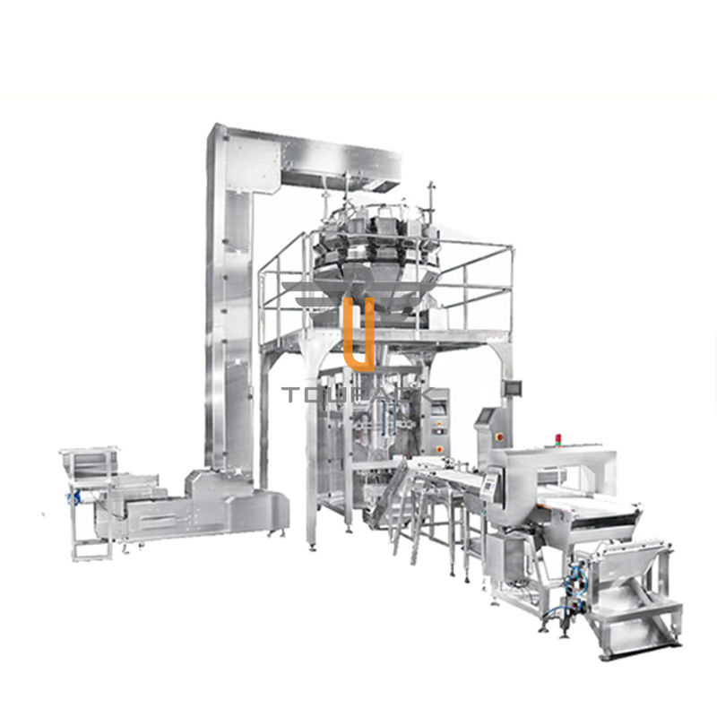 máquina de embalagem de 120bag/Min High Accuracy Multihead Weigher para aros do queijo e da cebola