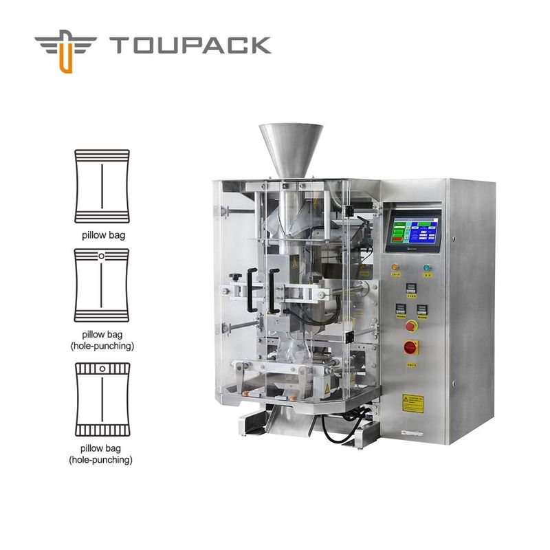 Máquina de empacotamento vertical do selo da suficiência do formulário do saco automático de VFFS para o alimento de petisco