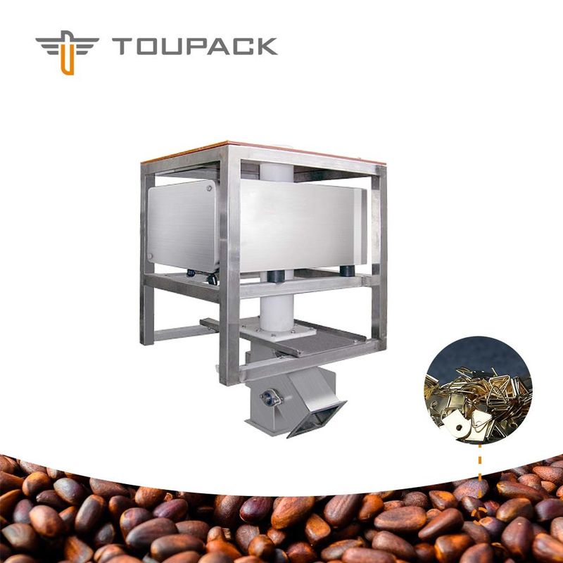Máquina livre do detector de metais do tubo 3 Ton/H da queda 75mm da gravidade para o pó seco