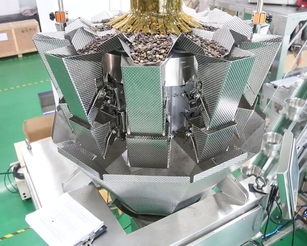 10 máquina linear do pesador dos funis 0.5L 1.2L para Mesh Material Like Salt Sugar minúsculo