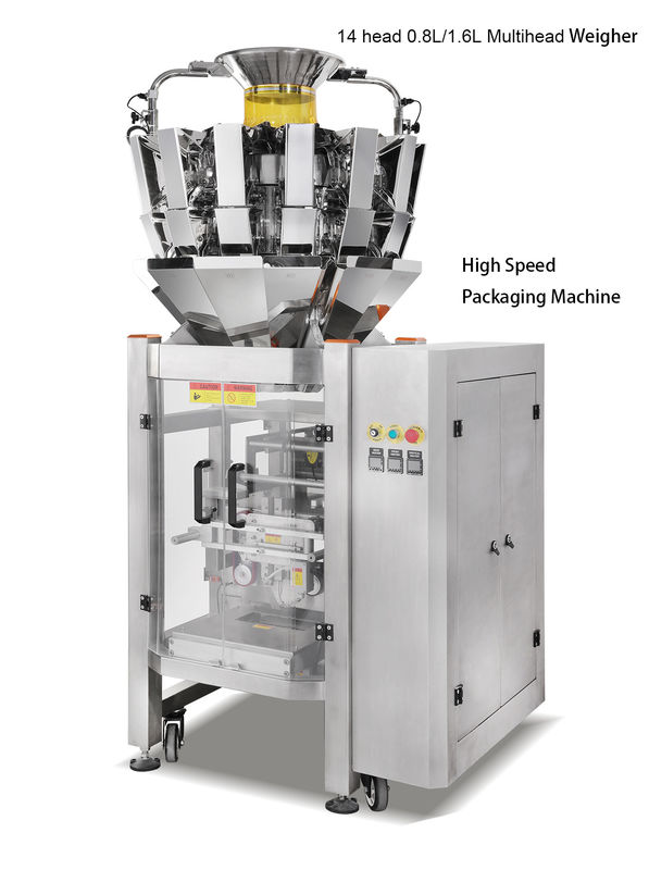 pesador todo de 0.8L 1.6L Multihead em um que empacota para o biscoito da farinha de aveia