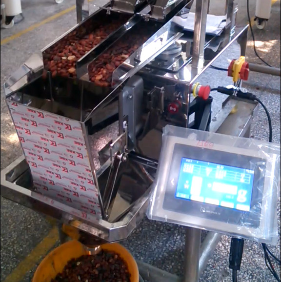 Auto enchimento 10WPM de peso e produto comestível linear de selagem do pesador da cabeça 3L da máquina único
