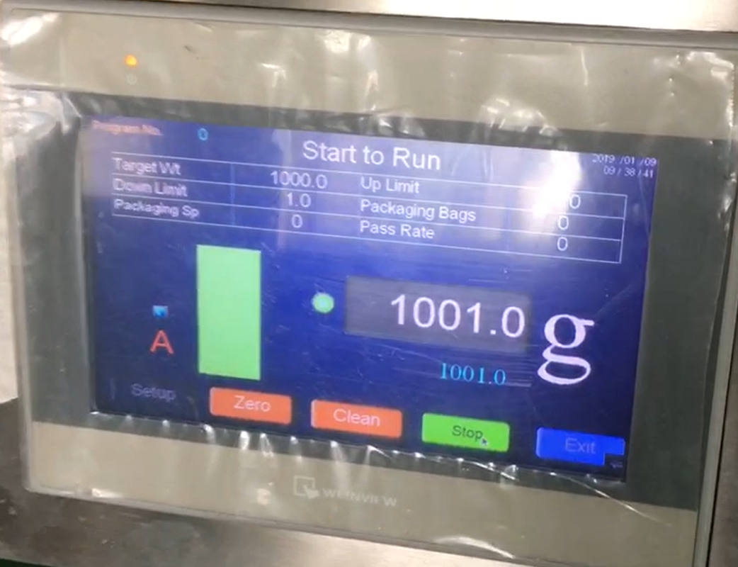 Auto enchimento 10WPM de peso e produto comestível linear de selagem do pesador da cabeça 3L da máquina único