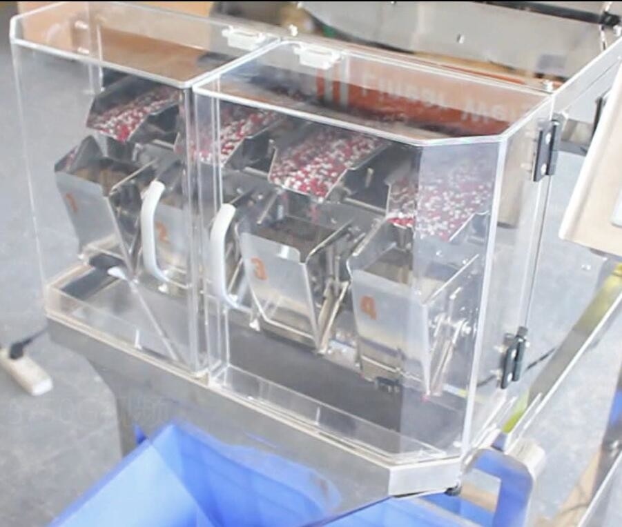 Máquina de embalagem linear principal 80 P/M do pesador 0.5L de 0.8KW 200g 4