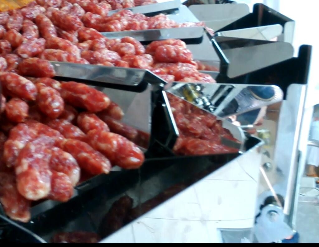 máquina de embalagem do pesador de Multihead do funil 5000g para o açúcar de BPM da indústria 60 da fábrica do alimento