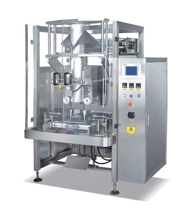 O auto enchimento de peso de VFFS e a máquina de selagem 2.2KW para alimentos de petisco descansam o ensaque