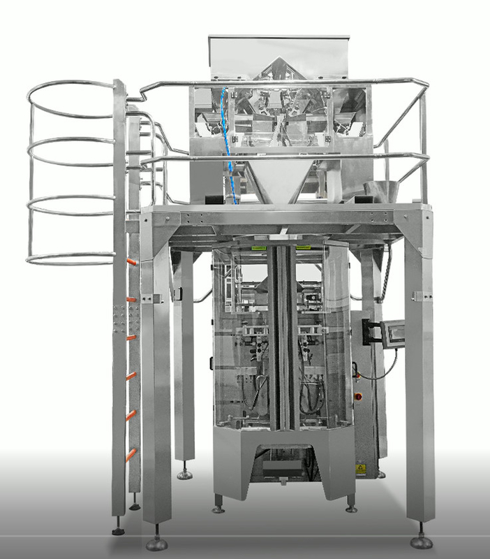 Pesador linear automático de quatro cabeças SUS304 35BMP Para pesar 1000g de produto