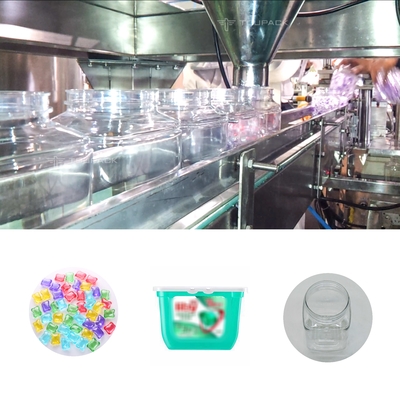 a lavanderia 1kg perla o peso da máquina de enchimento que conta 15pcs 30pcs pode encaixotar a máquina de empacotamento líquida do grânulo