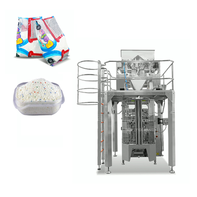 Saco vertical automático que pesa 4 10L a máquina de embalagem linear principal do pó de lavagem do pesador 4kg
