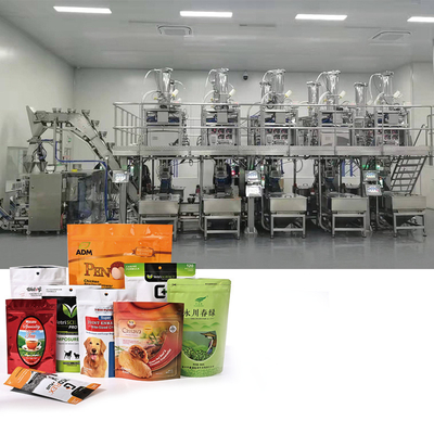 Enchimento do malote de MCU e embalagem  do grânulo dos alimentos para animais de estimação das porcas do saco de Premade da máquina da selagem