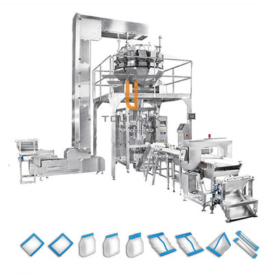 Máquina de embalagem de alta velocidade dos doces com capacidade 100g-5000g da espessura de filme 0.04-0.08mm