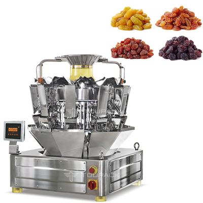 Cabeça 32 que mistura o enchimento da passa dos frutos secos do pesador de Multihead e a máquina de embalagem automáticos